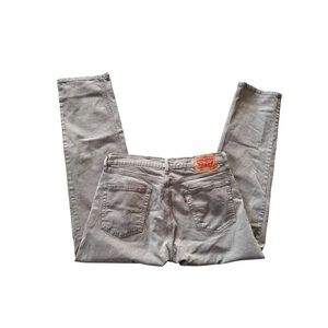 Levi’s 505 Straight Leg Jeans 36x32 Light Stone Sand Khaki Men’s W36 L32 EUC